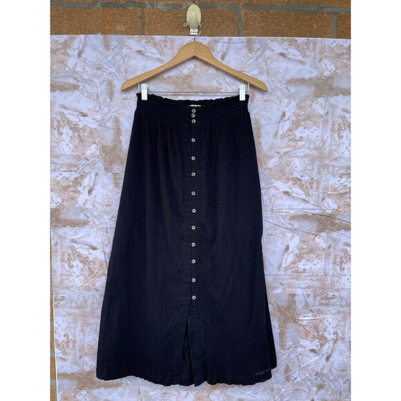 Mille resort and travel smocked waist button front midi...